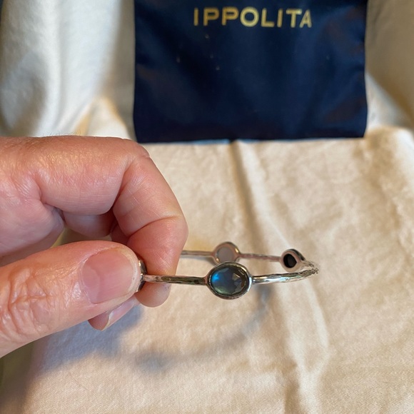 Authentic Ippolita five station sterling silver bangle. - Picture 5 of 6